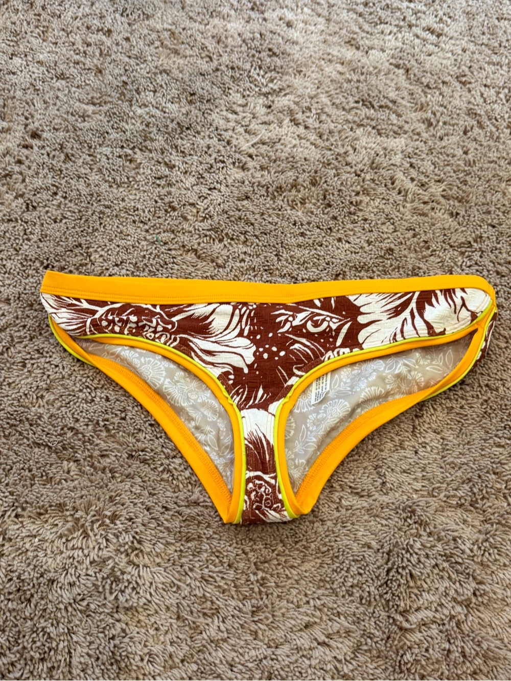 New medium free people Free-est Frankie Bikini Bottoms swim botanical print